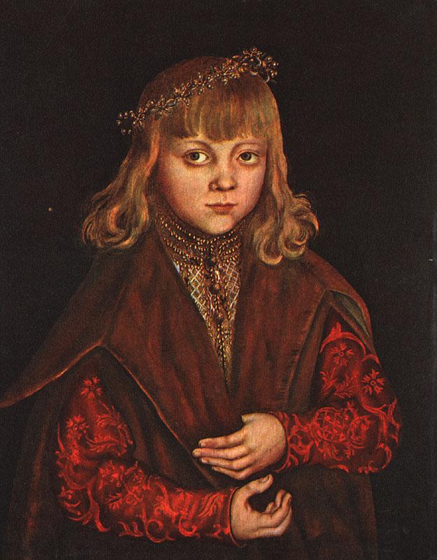 CRANACH, Lucas the Elder A Prince of Saxony dfg Sweden oil painting art